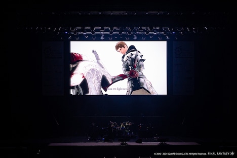 視聴者にアンコールを呼びかける「FF14」のNPC・アルバート。