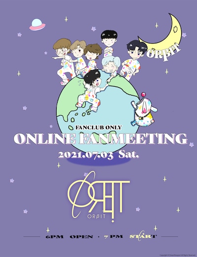 ORβIT「1st ONLINE FANMEETING『to EαRTH』」告知画像