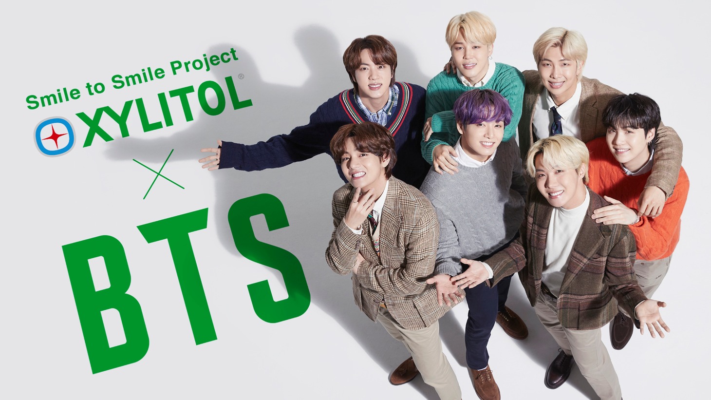 BTSを起用した「Smile to Smile Project」ビジュアル。(c)2021 BIGHIT MUSIC / HYBE. All Rights Reserved.