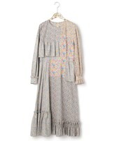 LIBERTY × ANEVER FLOWER PATCHWORK DRESS