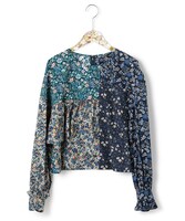 LIBERTY × ANEVER FLOWER PATCHWORK BLOUSE