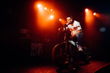 盗まれたバイクで登場した般若。（撮影：Kenji.87）