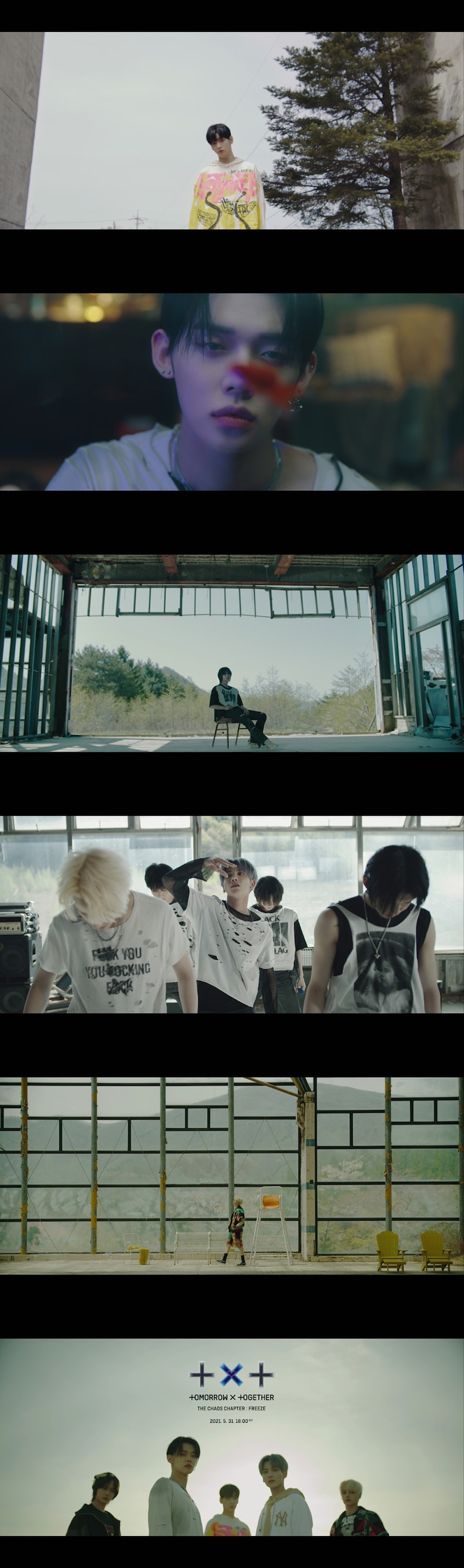 TOMORROW X TOGETHER「0X1=LOVESONG (I Know I Love You) feat. Seori」ミュージックビデオより。(c)BIGHIT MUSIC