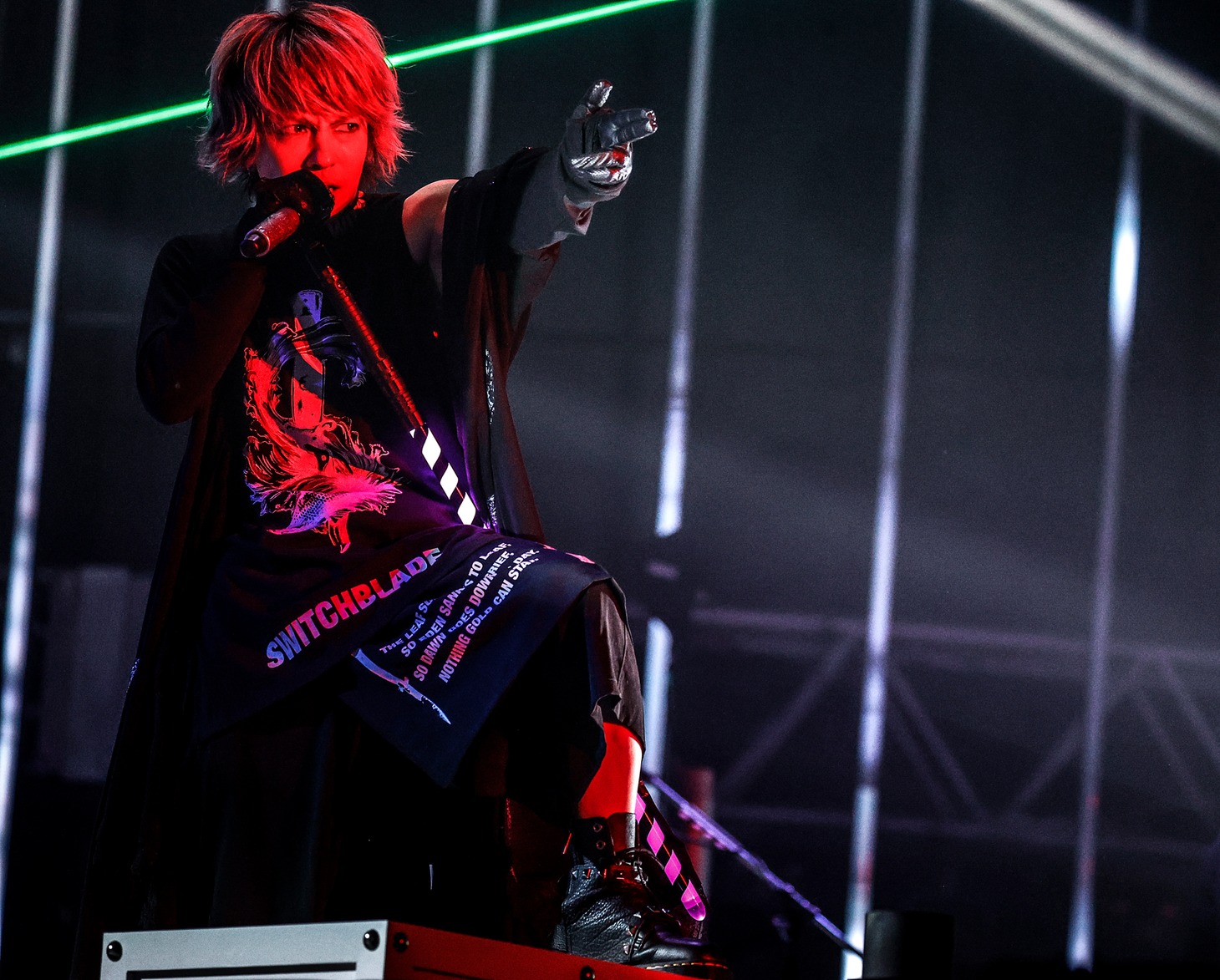 「30th L'Anniversary Starting Live "L'APPY BIRTHDAY!"」5月29日公演のhyde（Vo）。