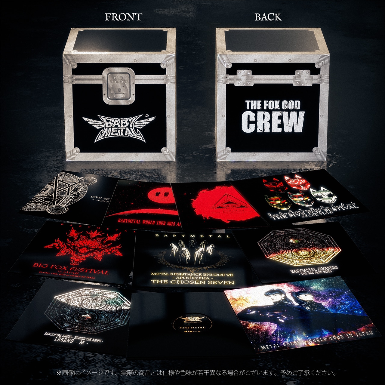 BABYMETAL「THE ONE SPECIAL TOUR BOXSET」収録内容イメージ。