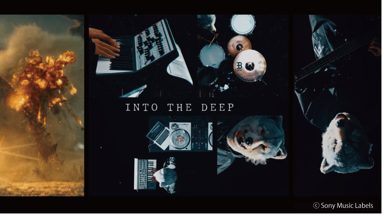 MAN WITH A MISSION 「INTO THE DEEP」ミュージックビデオより。