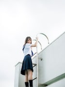 小坂菜緒1st写真集「君は誰?」Loppi・HMV限定版裏表紙(撮影:藤原宏)