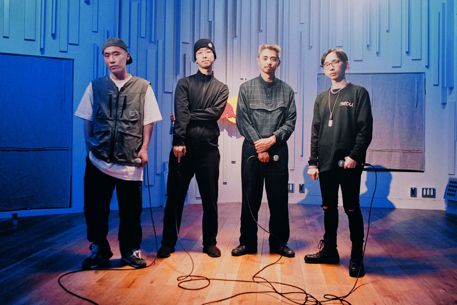 左から仙人掌、SPARTA、鎮座DOPENESS、Moment Joon。