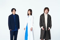 いきものがかり。左から水野良樹、吉岡聖恵、山下穂尊。