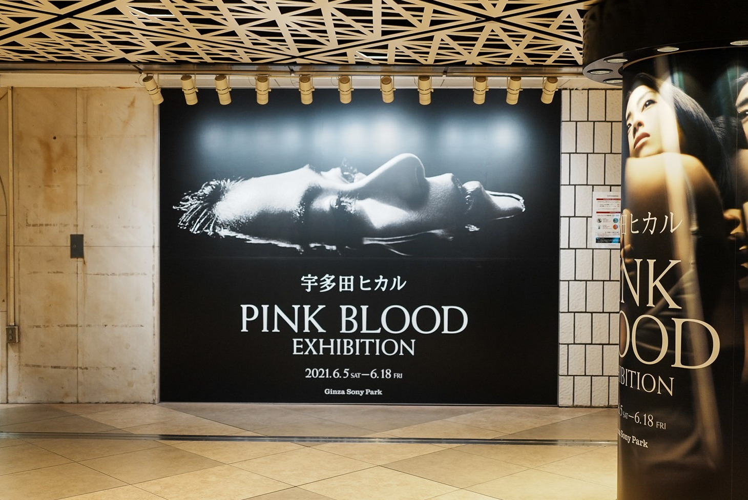「宇多田ヒカル『PINK BLOOD』EXHIBITION」入口前