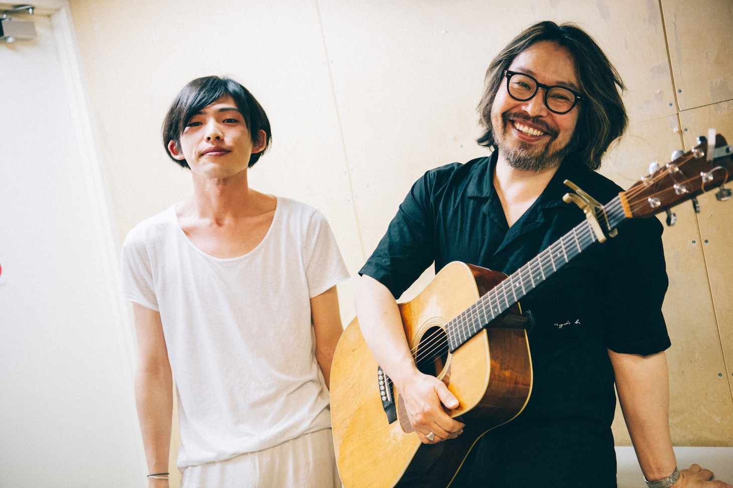 左から君島大空、曽我部恵一。（Photo by Kana Tarumi）