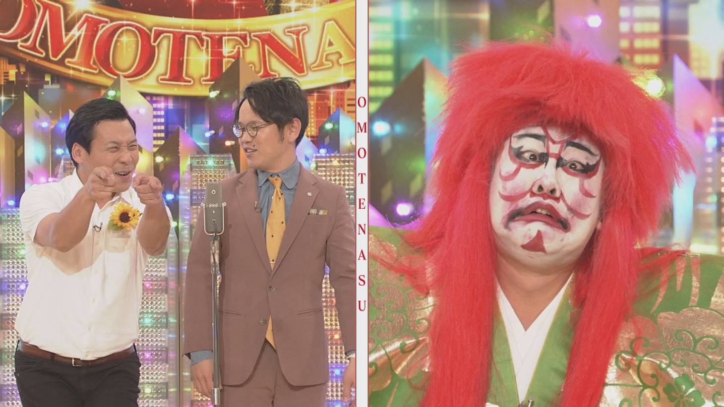左からインディアンス、とにかく明るい安村。（写真提供：NHK）