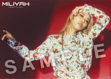 加藤ミリヤ「この夢が醒めるまで feat.吉田兄弟」TSUTAYA購入者特典のポスターサンプル画像。