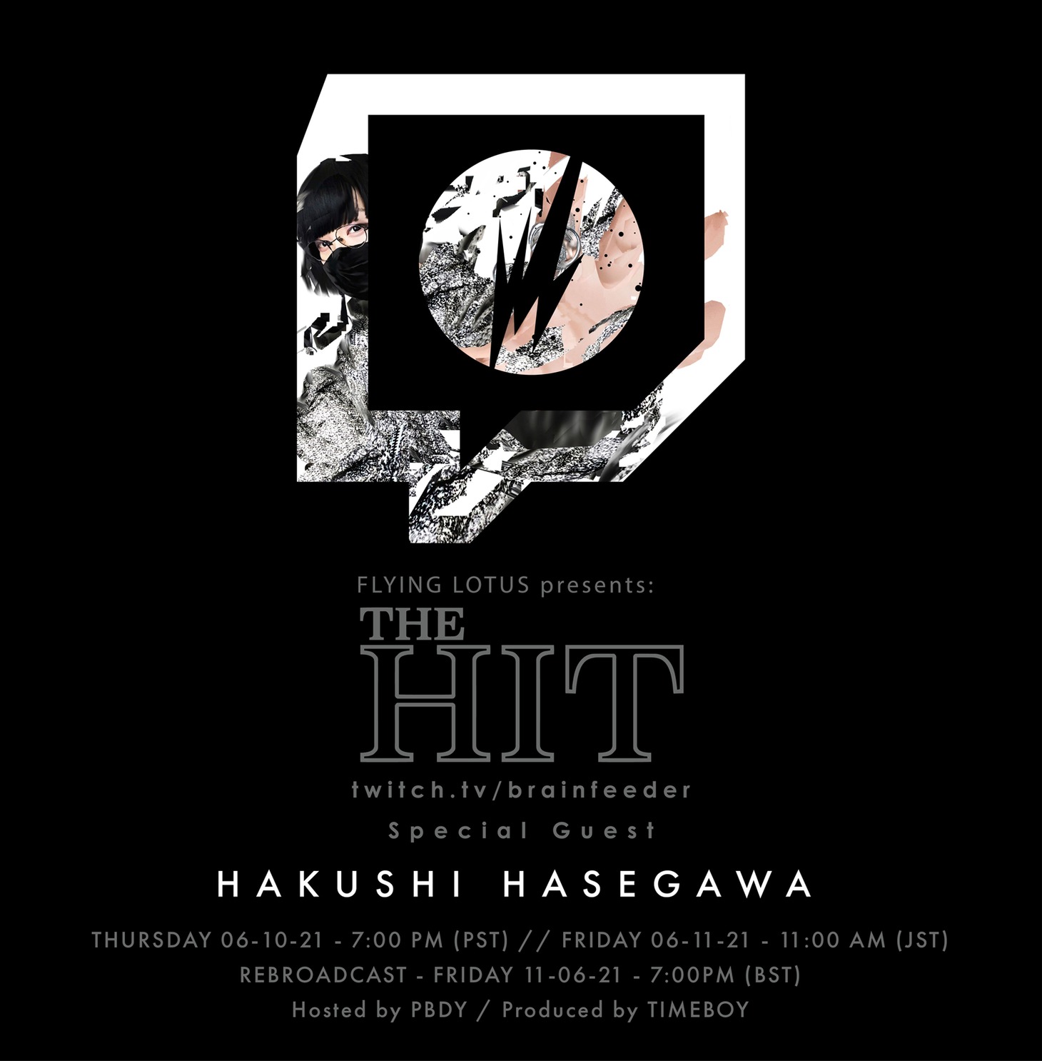 「FLYING LOTUS presents THE HIT」告知画像