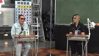 左からタモリ、HISASHI（GLAY）。(c)テレビ朝日