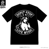「THE SHOW MUST GO-ON」スローガンTシャツのデザイン。
