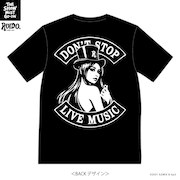 「THE SHOW MUST GO-ON」スローガンTシャツのデザイン。