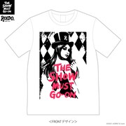 「THE SHOW MUST GO-ON」スローガンTシャツのデザイン。