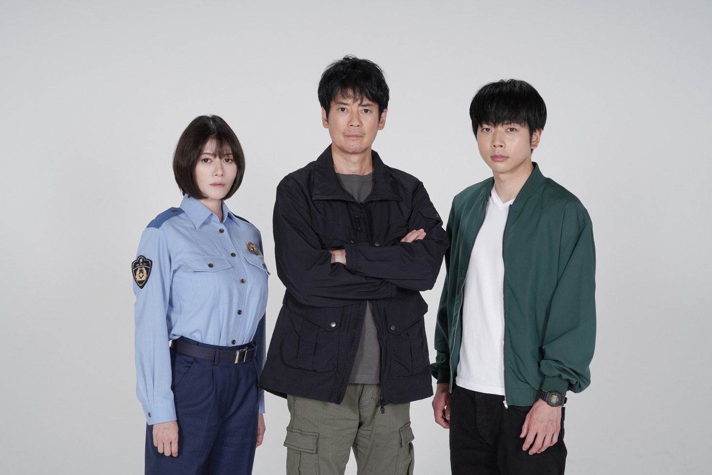 左から真木よう子、
唐沢寿明、増田貴久（NEWS）。(c)日本テレビ