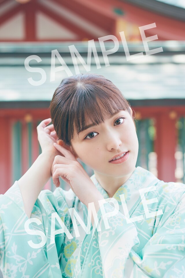 松村沙友理「次、いつ会える？」付録ポストカードサンプル (c)マガジンハウス（撮影：三瓶康友）