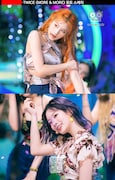 上からサナ、ダヒョン。