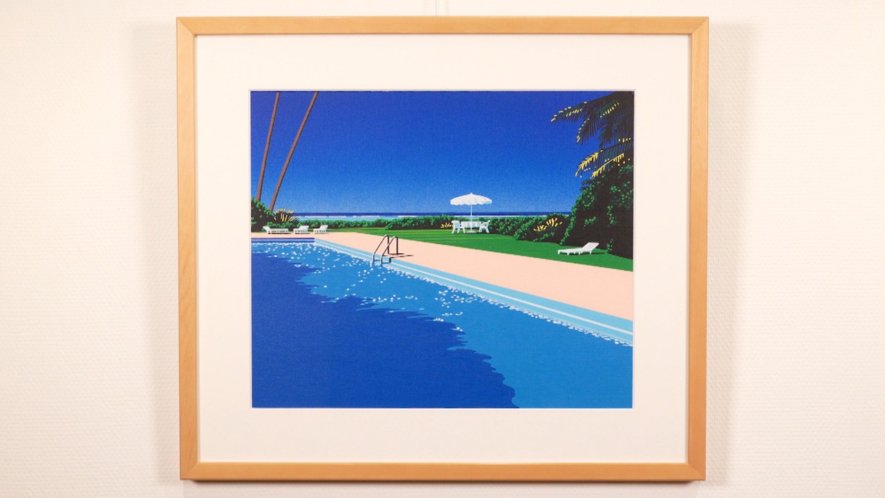 大滝「A LONG VACATION」のジャケットに使用されている永井博によるイラスト。(c) テレビ東京