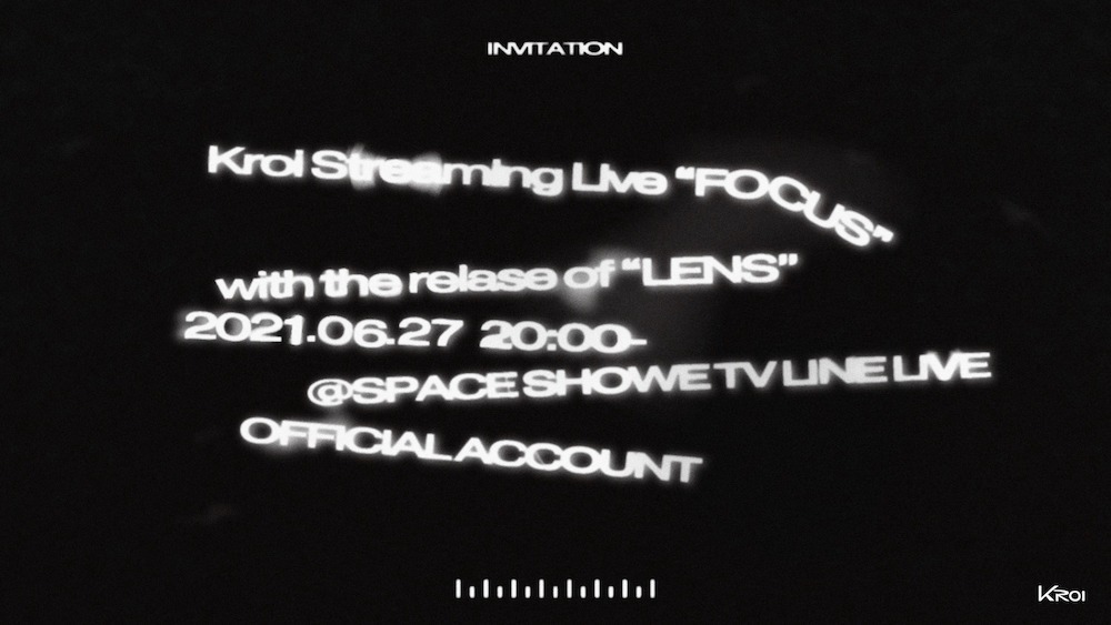 「Kroi Streaming Live『FOCUS』」告知ビジュアル