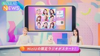 Web CM「NiziU LAB NEWS」「ステッカーでラジオ」編より。