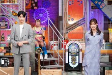 左からラウール（Snow Man）、フワちゃん、吉川愛。(c)日本テレビ