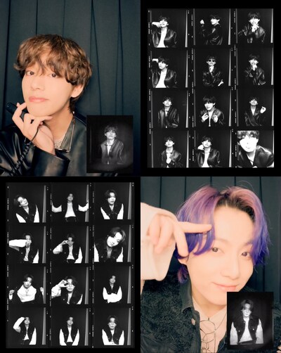 BTS「Butter」コンテンツ“Photo Booth”V Ver.、JUNG KOOK Ver.。