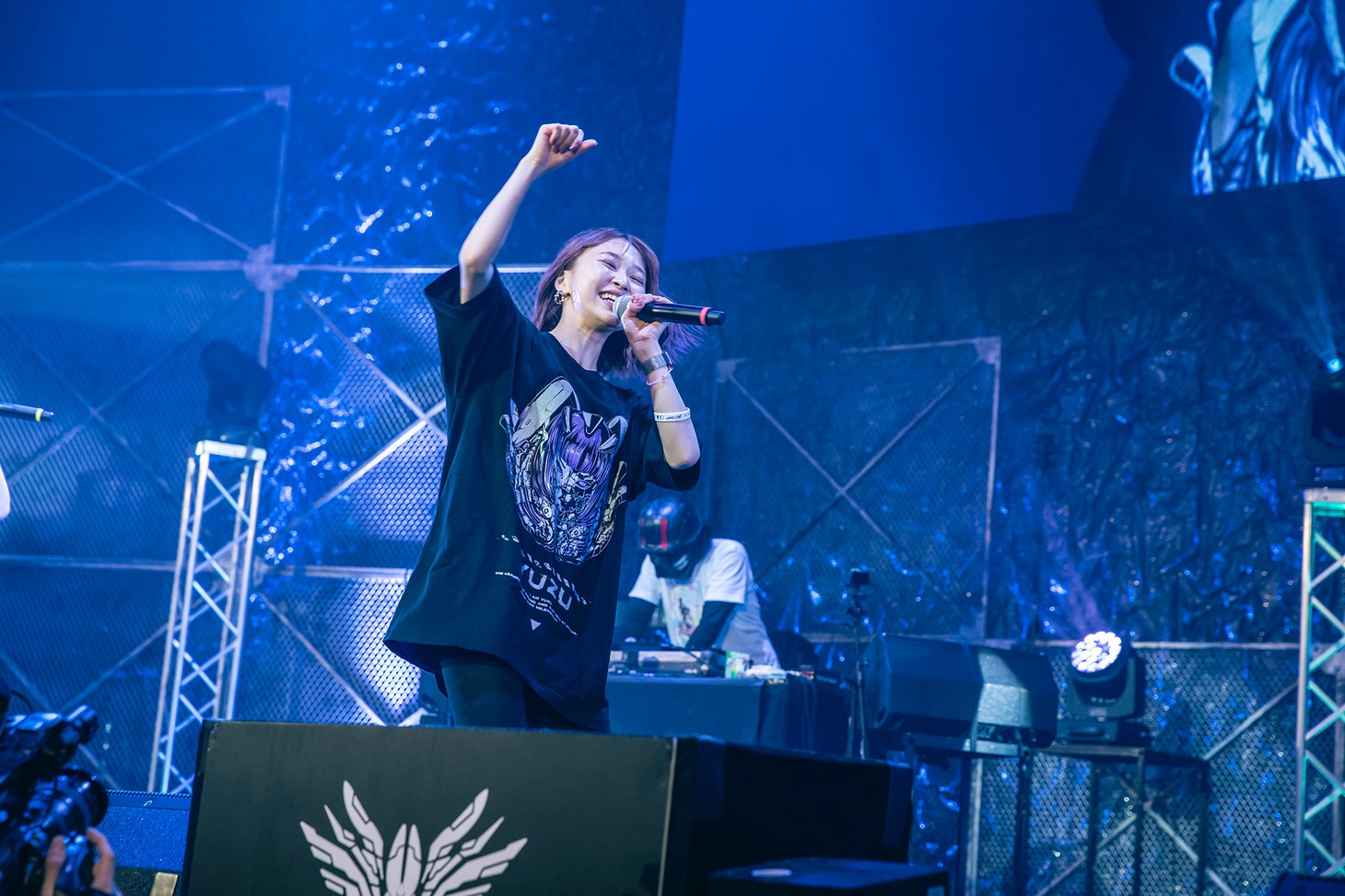 DESURABBITS「LAST JUMP」リハーサルよりYUZU。（Photo by Sana Utsumi）