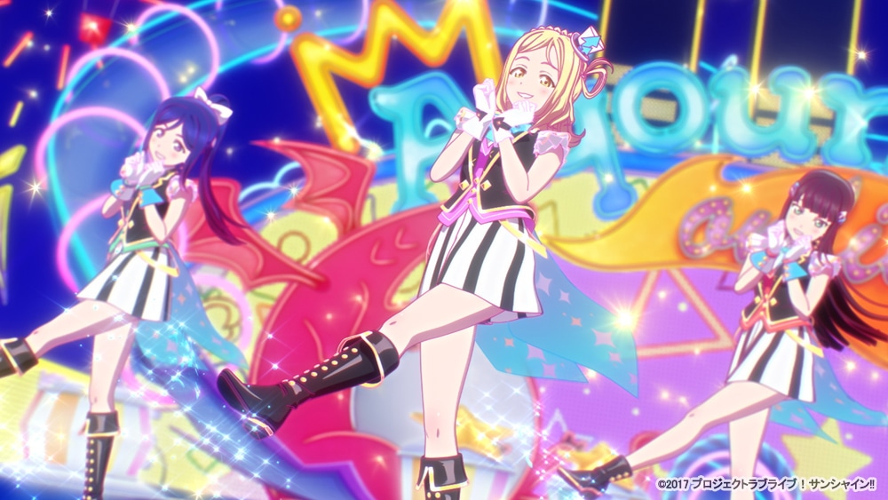 Aqours「KU-RU-KU-RU Cruller!」アニメーションPVより。
