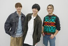 左から中島颯太、川村壱馬、砂田将宏。