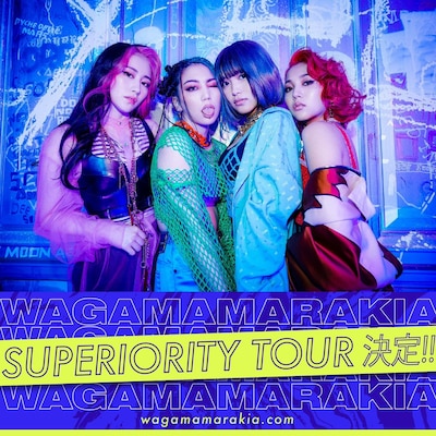 我儘ラキア「SUPERIORITY TOUR」の告知ビジュアル。