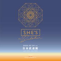 「SHE'S in BUDOKAN」ビジュアル