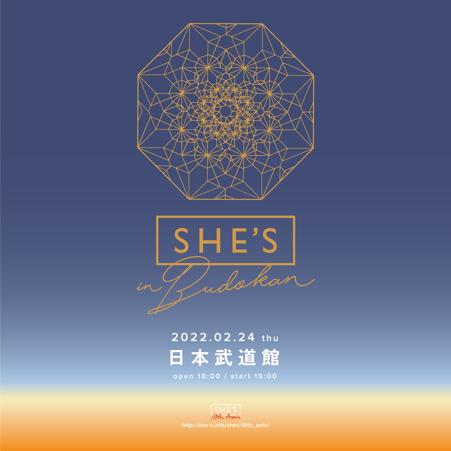「SHE'S in BUDOKAN」ビジュアル