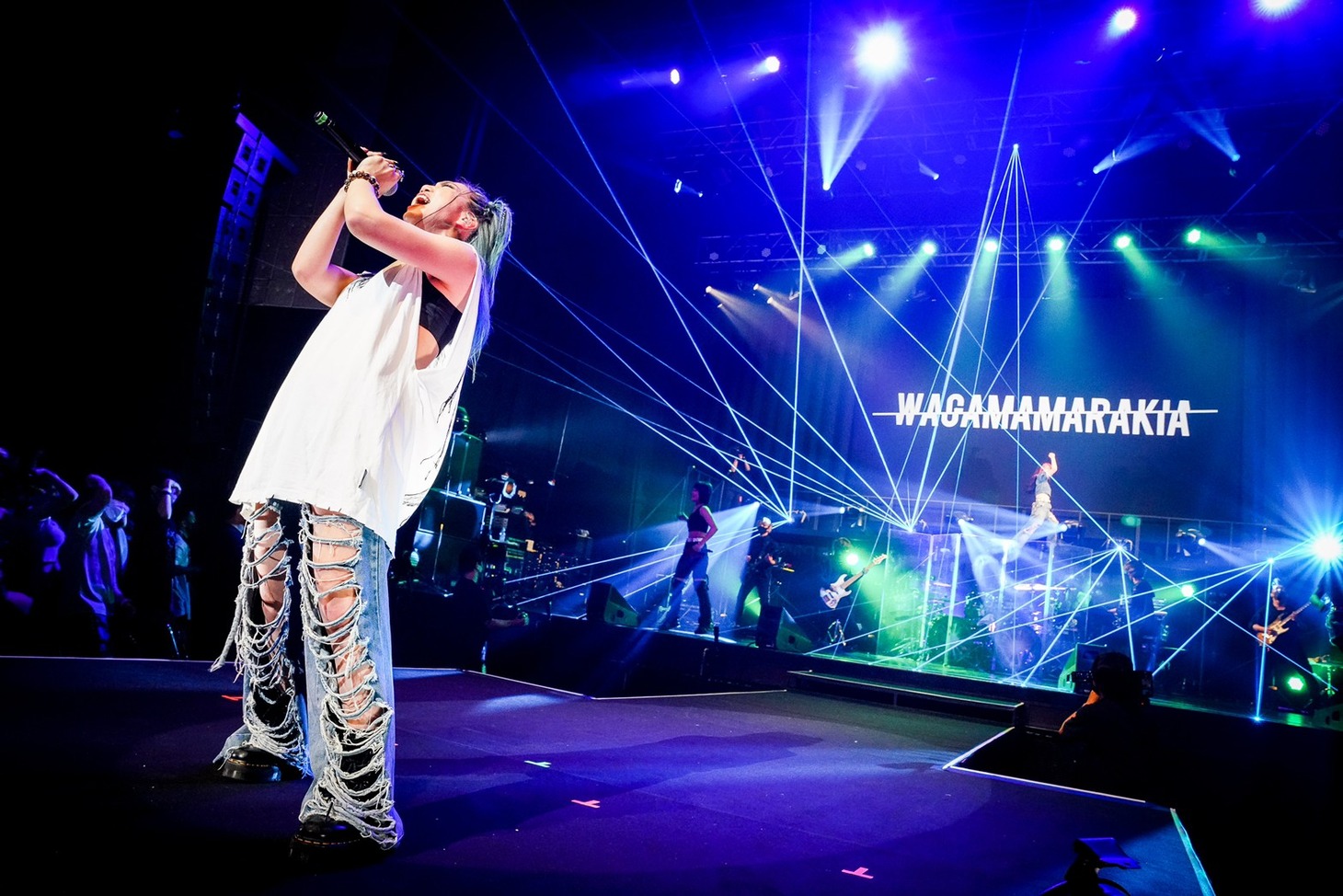 我儘ラキア「WAGAMAMARAKIA TOUR」東京・USEN STUDIO COAST公演の様子。（photo by Rui Hashimoto）