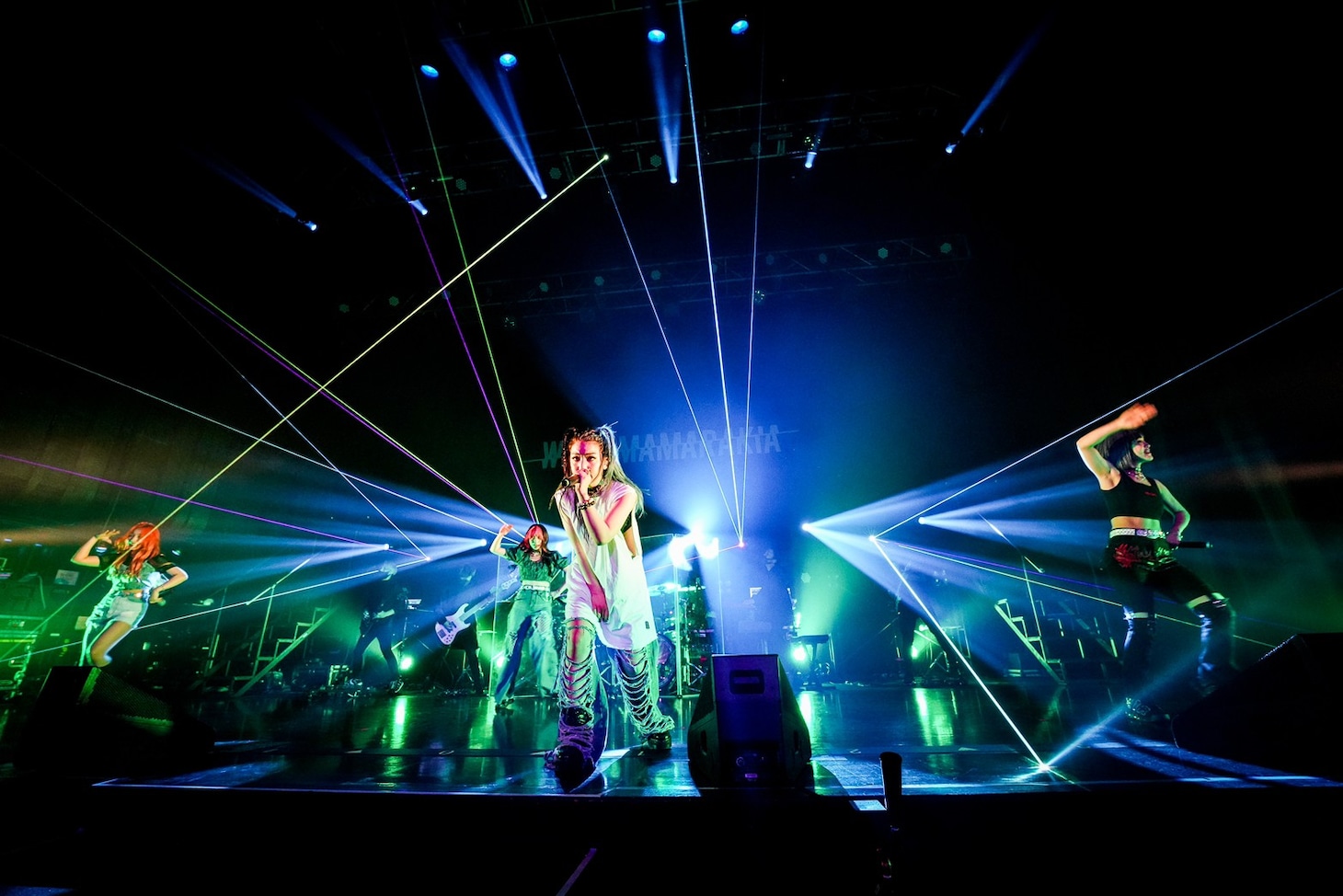 我儘ラキア「WAGAMAMARAKIA TOUR」東京・USEN STUDIO COAST公演のセットリスト。（photo by Rui Hashimoto）