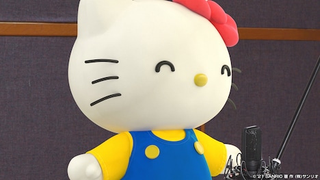 ハローキティ“歌ってみた”企画第1弾より。(c)'21 SANRIO 著作(株)サンリオ