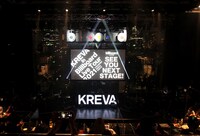 終演後のステージ。