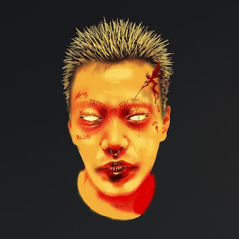 Ryugo Ishida「TATTOO ON MY FACE」配信ジャケット