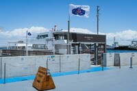 「Red Bull Secret Gig」で使用された船着場。©︎Keisuke Kato / Red Bull Content Pool