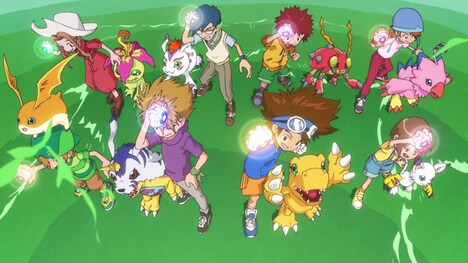 「デジモンアドベンチャー：」新エンディング映像より。