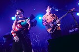 左から藤森元生(SAKANAMON)、村上学(テスラは泣かない。)。(撮影:山川哲矢)
