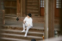 「バイトルPRO」CM撮影時の様子。