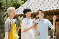 「バイトルPRO」CM撮影時の様子。