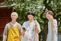 「バイトルPRO」CM撮影時の様子。