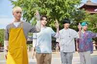 「バイトルPRO」CM撮影時の様子。