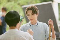 「バイトルPRO」CM撮影時の様子。