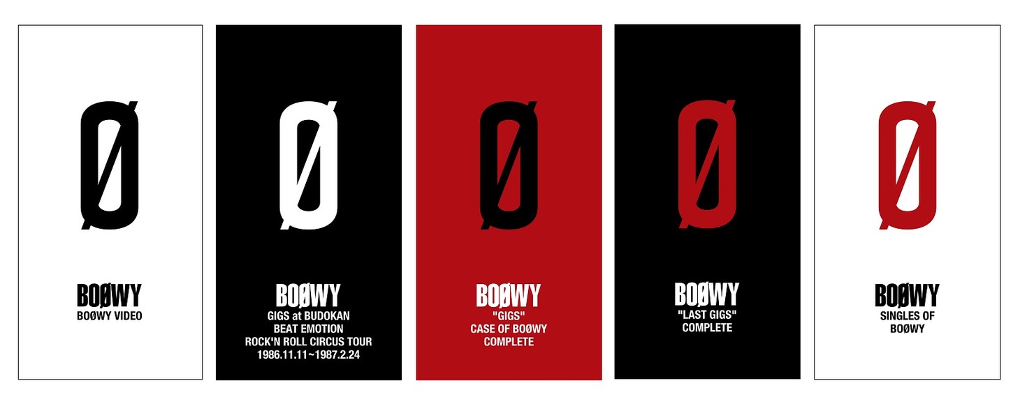 BOØWYのBlu-ray作品5タイトル限定商品のジャケット。